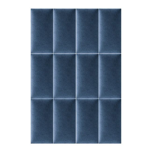 Upholstered Wall Panel Rectangle Stegu Mollis 30x15cm, navy blue