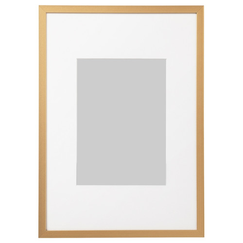 LOMVIKEN Frame, gold-colour, 21x30 cm