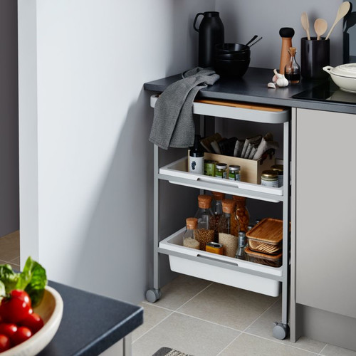 GoodHome Kitchen Trolley Budu