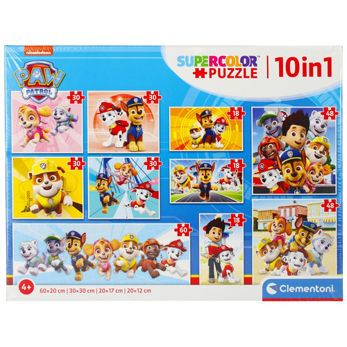 Clementoni Children's Puzzle Paw Patrol 10in1 4+