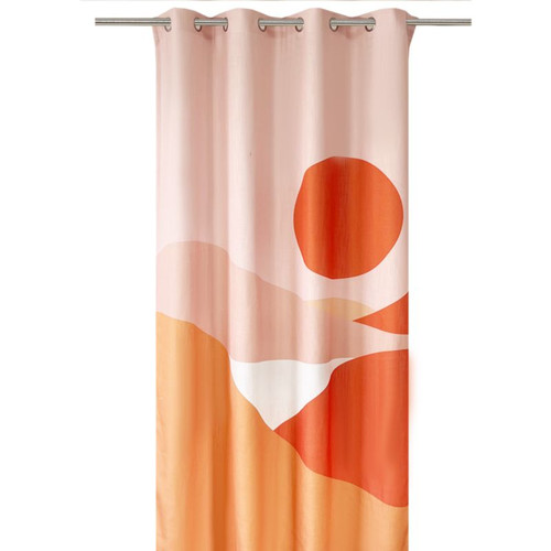 GoodHome Curtain Landscape 140x260 cm, terracotta