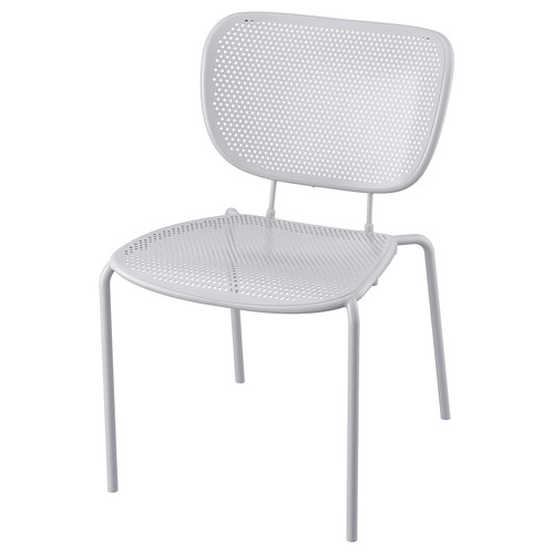 DUVSKÄR Chair, grey outdoor/indoor