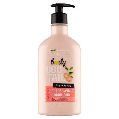 Bielenda Body Coctail Smoothing Body Lotion Peach & Kombucha 95% Natural 400ml