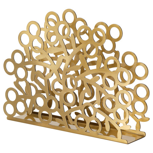 VINTERFINT Napkin holder, gold-colour