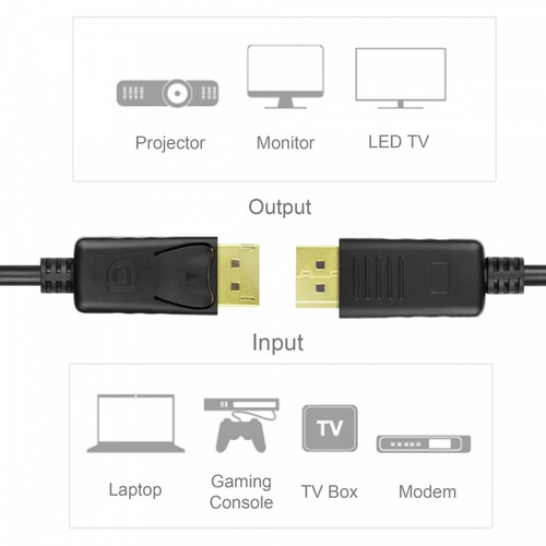 Unitek Cable DisplayPort M/M, 3,0m; Y-C609BK