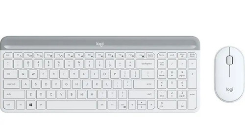 Logitech WIreless Keyboard and Mouse MK470 920-009205, off-white