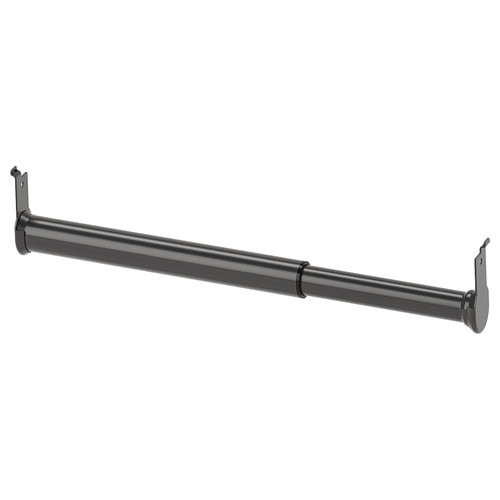 BOAXEL Adjustable clothes rail, anthracite, 20-30 cm