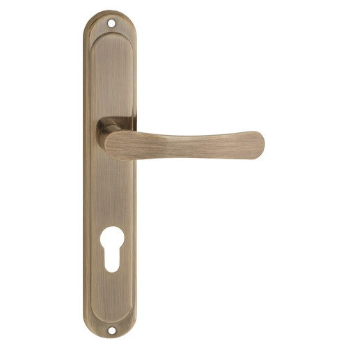 Door Handle Gato Sydney 72mm, brass/patina