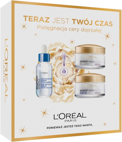 L'OREAL Gift Set Age Expert 60+ - Day Cream, Night Cream & Serum