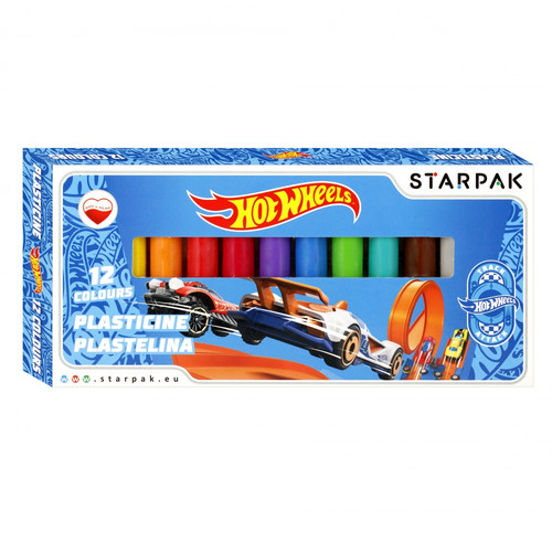 Starpak Plasticine 12 Colours Hot Wheels