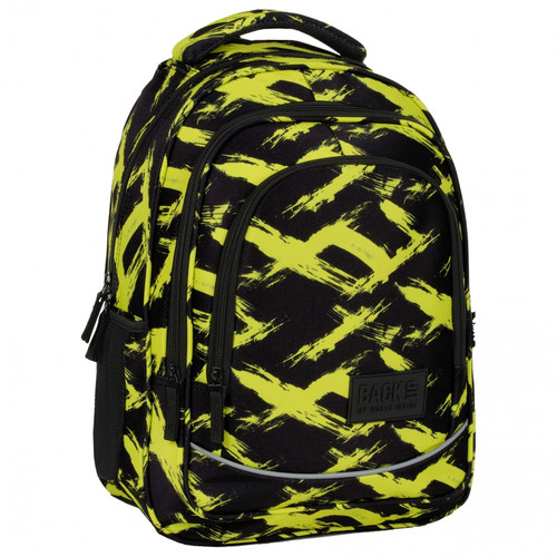 School Backpack 30x42x20 Lime Pattern