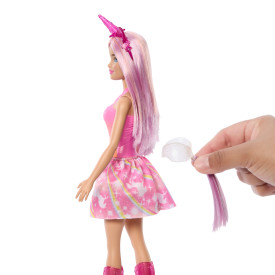 Barbie Unicorn Doll With Pink Hair HRR13 3+