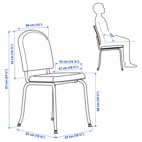 EBBALYCKE Chair, Idekulla beige