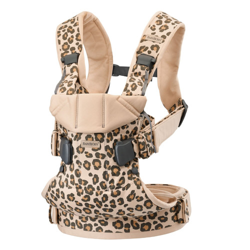 BABYBJÖRN - Baby Carrier ONE AIR, Beige/Leopard 0-36m