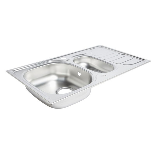 Steel Kitchen Sink Turing 1.5 Bowl with Drainer