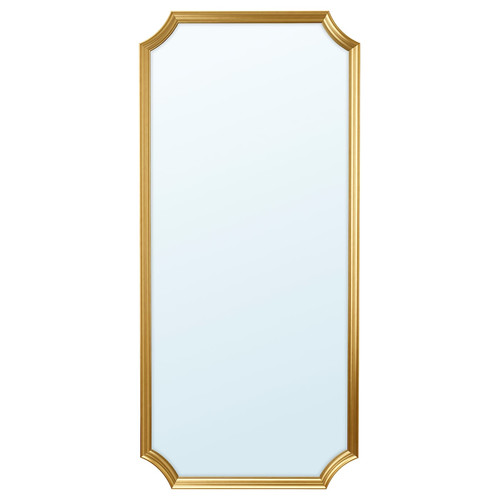 SVANSELE Mirror, gold-colour, 73x158 cm
