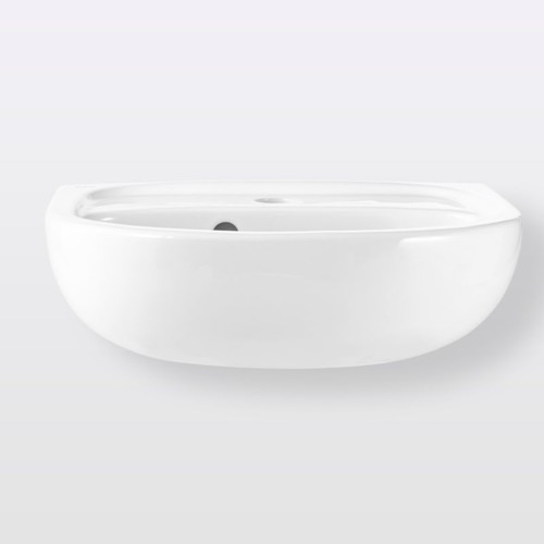 Ceramic Wall-Mounted Basin Koło Solo 40x33cm, white