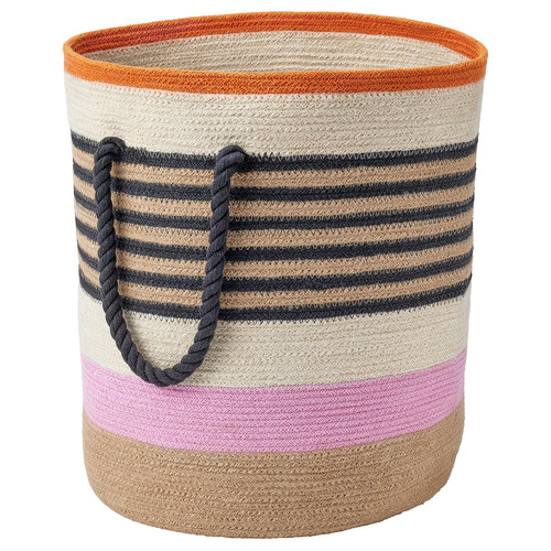 MÄVINN Storage basket, striped multicolour