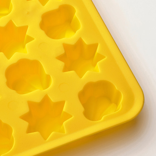 SURSÖT Ice cube tray, bright yellow