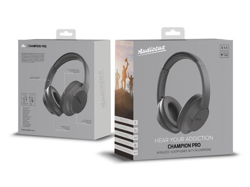 Audictus Headset Headphones Champion Pro, black