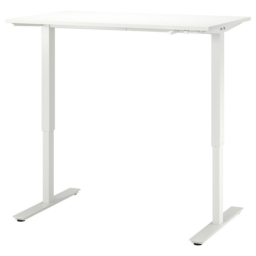 TROTTEN Table top, white, 120x70 cm