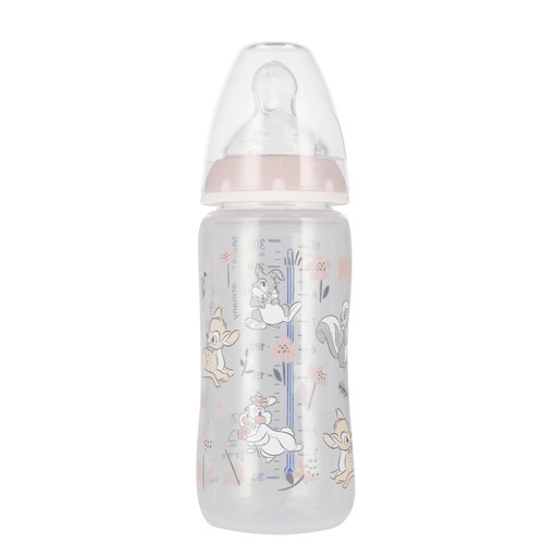 NUK First Choice Plus Baby Bottle with Temperature Control 300ml 6-18m, Bambi