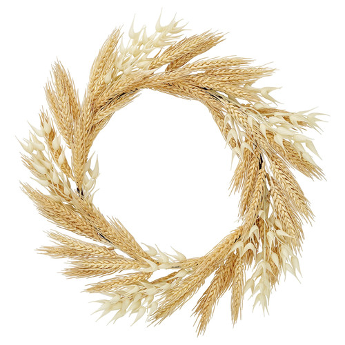 HÖSTAGILLE Artificial wreath, in/outdoor natural, 43 cm