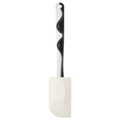 GUBBRÖRA Rubber spatula, black/white