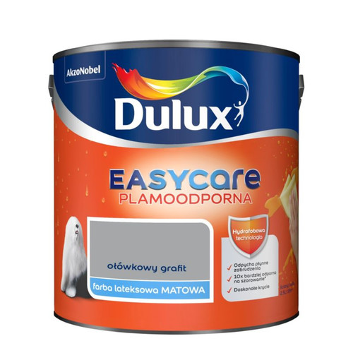 Dulux EasyCare Matt Latex Stain-resistant Paint 2.5l pencil graphite