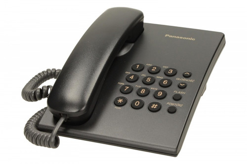 Panasonic Corded Phone KX-TS500, black