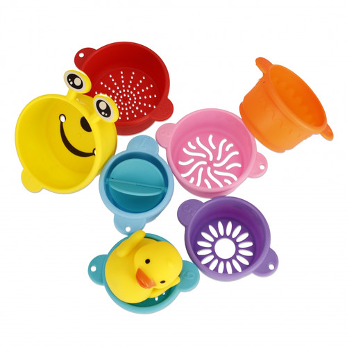 Play Water Stack Cup Bath Toy Set 18m+