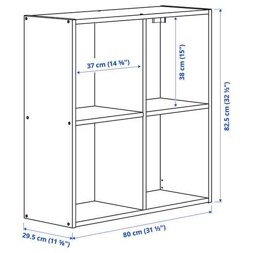 IVAR Shelving unit, pine, 80x30x83 cm