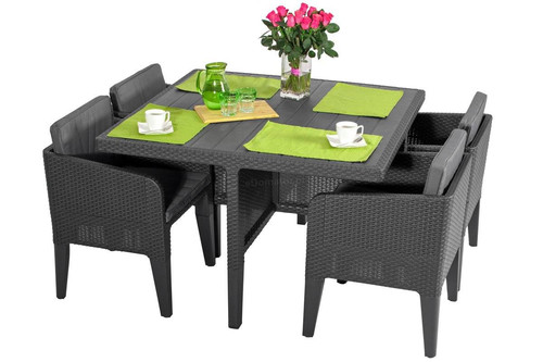 Outdoor Dining Set COLUMBIA, graphite