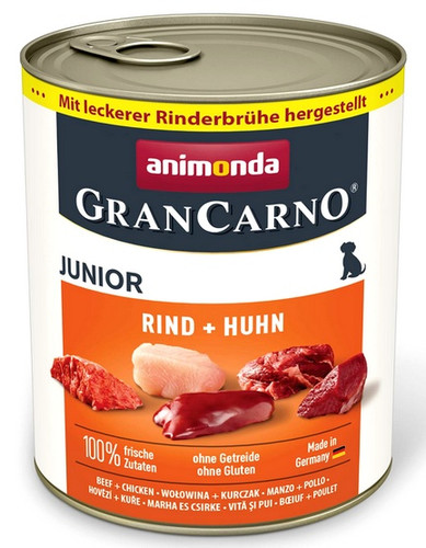 Animonda GranCarno Junior Beef & Chicken Wet Dog Food 800g