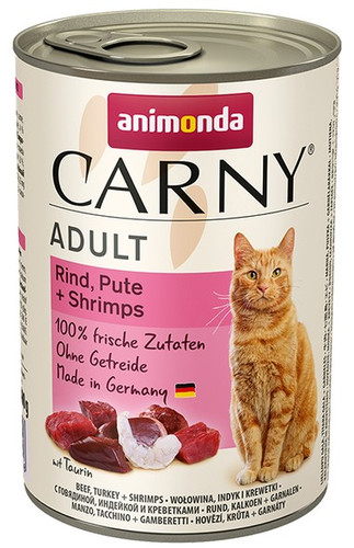 Animonda Carny Adult Cat Food Beef, Turkey & Shrimps 400g