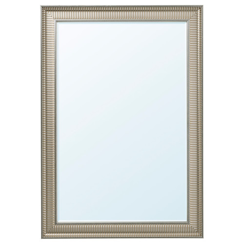 SONGE Mirror, silver-colour, 91x130 cm