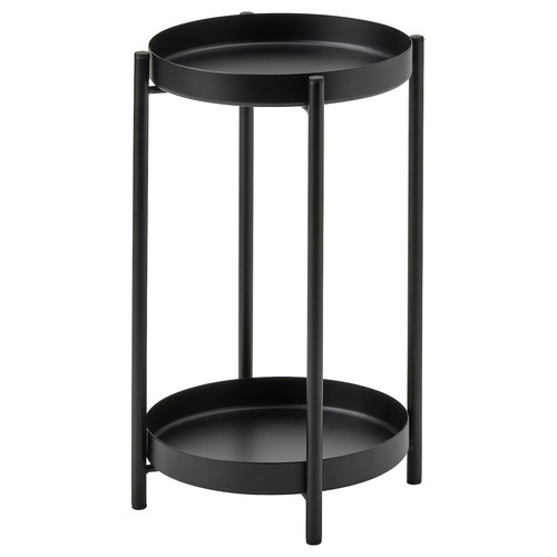 OLIVBLAD Plant stand, in/outdoor black, 35 cm