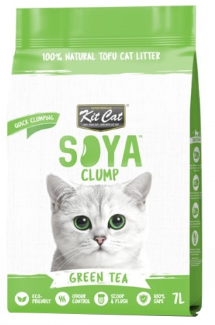 Kit Cat Cat Litter 100% Natural Biodegradable ECO Soya Clump Green Tea 7L