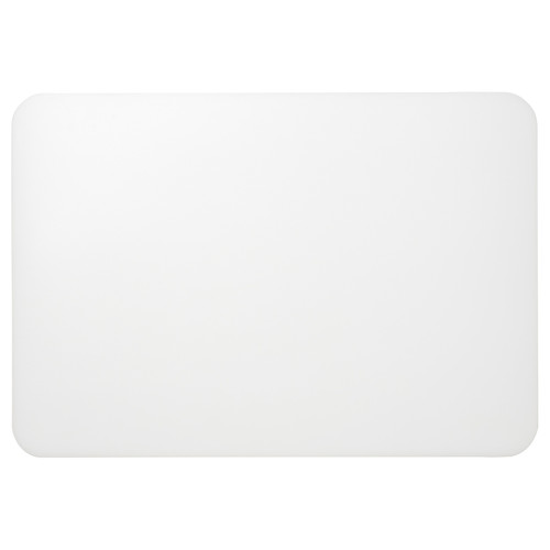 PLÖJA Desk pad, white/transparent, 65x45 cm