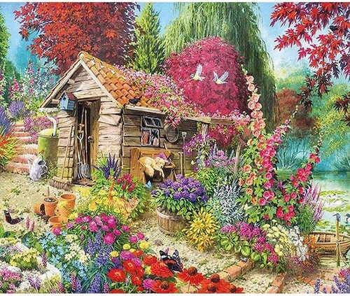 Norimpex Diamond Mosaic Cottage in the Garden 3+