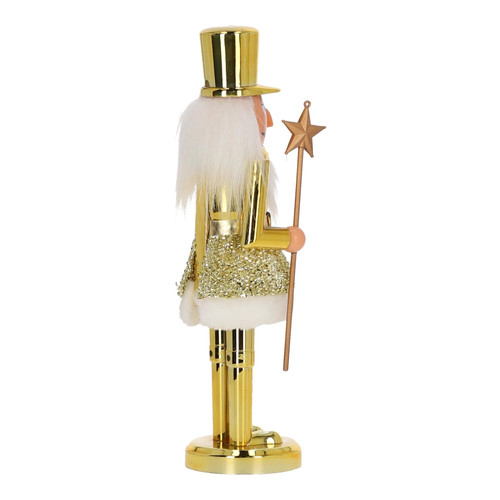 Nutcracker Christmas Decoration 28cm, hat, gold