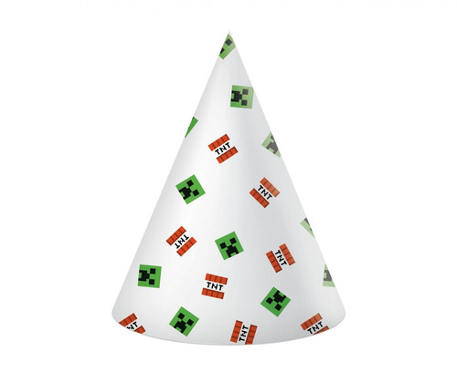 Paper Party Hat Minecraft 6pcs