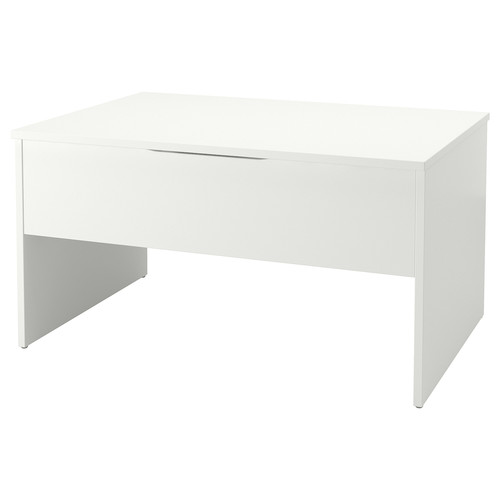 ÖSTAVALL Adjustable coffee table, white, 90 cm