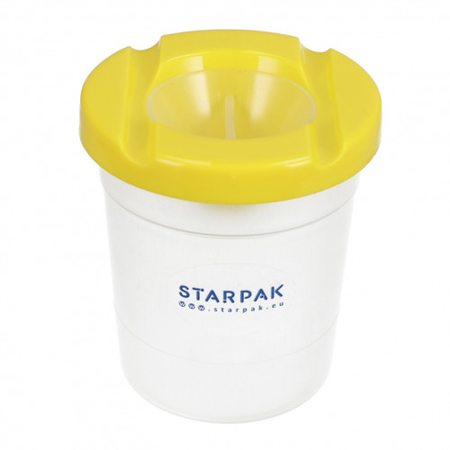 Starpak Non-Spill Cup Water Pot Paint Brush Cleaner, 1pc, assorted colours