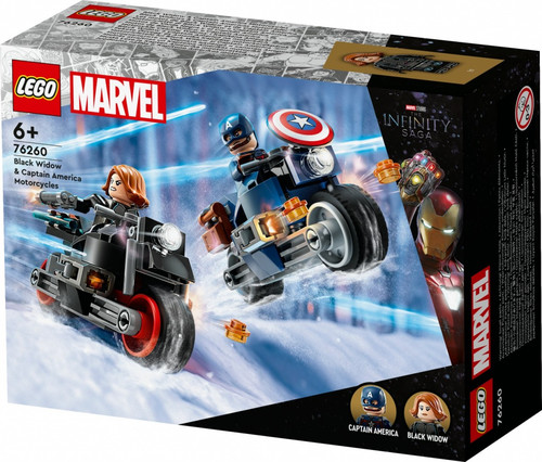 LEGO Super Heroes Black Widow & Captain America Motorcycles 6+