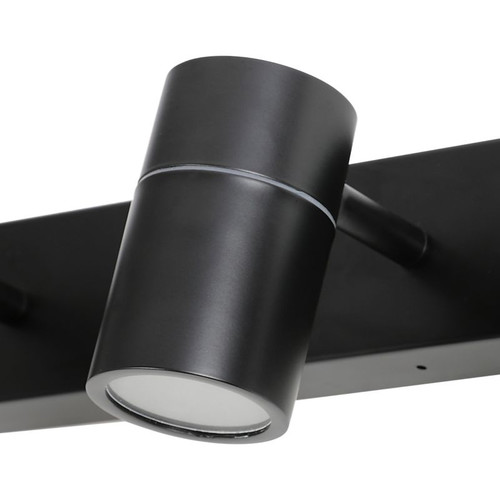 GoodHome Wall Lamp Tellot 3 x GU10 IP44, black