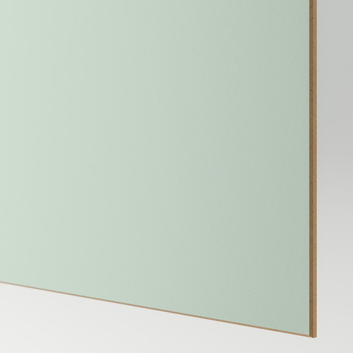 MEHAMN/AULI Pair of sliding doors, aluminium double sided/light green mirror glass, 150x201 cm