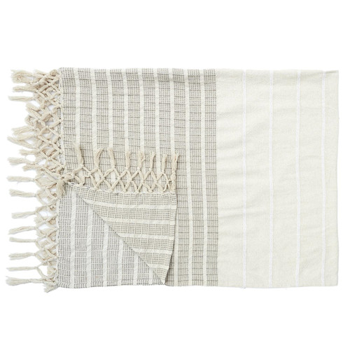 Blanket Bedspread Cotton 160x130cm, beige