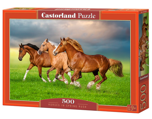 Castorland Jigsaw Puzzle Horses in Spring Rush 500pcs 9+