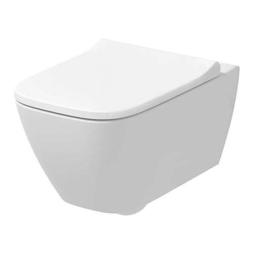 Kolo WC Wall-Hung Toilet Bowl Modo Pure, rimless, soft-close seat